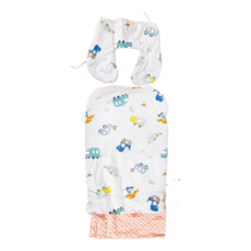 我家寶貝 嬰幼兒純棉防驚跳豆豆絨睡袋 加厚新生兒抱被含保暖披肩