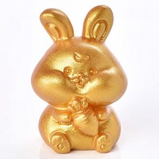더플로우커머스 12간지 행운 띠별 동물 골드 장식품, 토끼