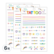 Petit 迷你紋身貼紙 TS005, 手指裝飾, 6個