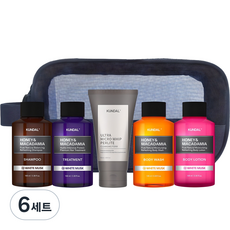 쿤달 여행용 5종 세트 B타입 클렌징폼 포함 화이트머스크향, 6세트