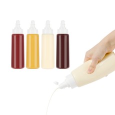 키텐실 투웨이 2단계 굵기조절 원터치 소스통 화이트, 350ml, 5개