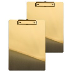 金屬板夾菜單 L, 金色, 2個