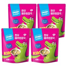 푸디버디 한우 배추된장국, 180g, 4개