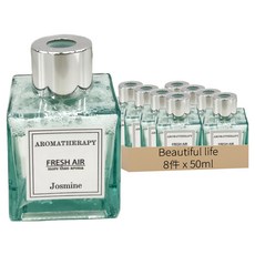 Beautiful life 花漾系列 精油擴香瓶 經典款 50ml, 玫瑰, 8件