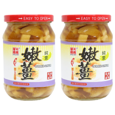 譽方媽媽 味醂嫩薑, 香脆味美 開胃 全素食品, 380g, 2罐