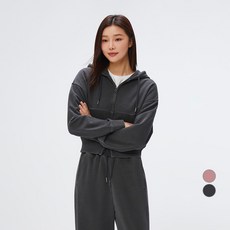 SPAO 女款法式毛圈布2WAY染色短版連帽拉鍊 SPMZF23G05