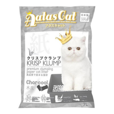Aatas Cat 加冕貓 活性碳 優質可凝結紙貓砂 7L, 1包