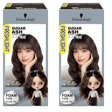 프레쉬라이트 폼 헤어칼라 염색약, 슈가애쉬, 2개