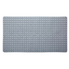 PVC浴室防滑墊 灰色 背面附吸盤, 71 x 40cm, 1個