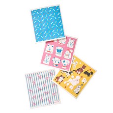 리시코 셀룰로오스 다회용 행주 도기데이드림스패턴 4종 세트, 1세트