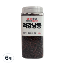 대한농산 통에담은 적강낭콩, 800g, 6개