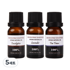아로하트리즈 에센셜오일 유칼립 투스 + 라벤다 프렌치 + 티트리, 10ml, 5세트