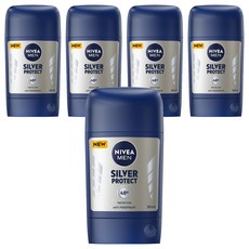 NIVEA 妮維雅 男士止汗爽身乳膏 極限動力 銀離子 制臭 48h 長效乾爽, 50ml, 5瓶