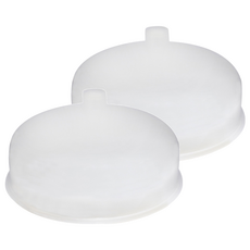 橘之屋 抗菌環保微波蓋 便利耐用 食品保鮮蓋 預防蚊蟲 免用保鮮膜, 白色, 2個