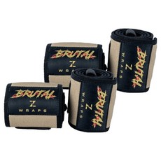 ZERO TO HERO 健身力量舉重Brutalab SAVAGE護腕, 2個, 沙卡其色