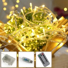 aibo 暖白/八模式 LED燈串 6米40燈 附遙控器, 暖白光, 1組