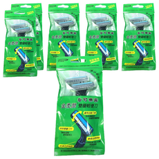 多可樂客 雙層輕便刀 滑動刀頭設計 含橄欖油潤滑條, 2支, 6包