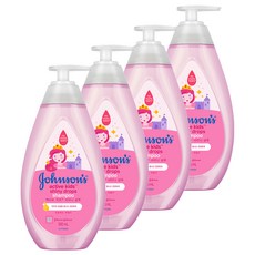 존슨즈베이비 엑티브 키즈 샤이니 샴푸, 4개, 500ml