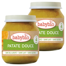 babybio 生機甜薯泥, 甜薯, 130g, 2罐