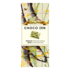 ChocoZen 杜拜開心果白巧克力, 100g, 1個