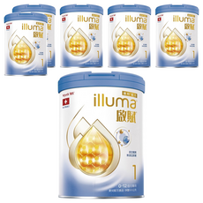 illuma 啟賦 嬰兒配方奶粉 新升級 1號 0~12個月, 800g, 1罐, 6罐
