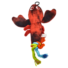 Phoenix 菲尼斯 耐咬棉繩夾心系列 狗玩具 - 火焰龍蝦, 26.5 x 17cm, 1個