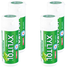 XYLITOL 木糖醇無糖口香糖 - 萊姆薄荷風味, 26.1g, 4罐