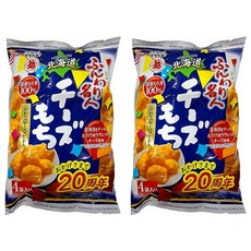 越後製菓 北海道起司泡芙米果 4包, 66g, 2袋