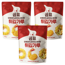 곰표 튀김가루, 2kg, 3개