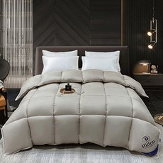 星級飯店 羽絲絨被芯 標準雙人棉被, 高雅灰