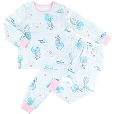 Maykids 女童款飛天兔子9分緹花家居套裝
