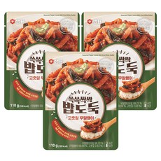 샘표 쓱쓱싹싹 밥도둑 고춧잎 무말랭이, 110g, 3개