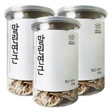 헬로우그린 국내산 말린 연근, 120g, 3개