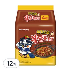 Buldak Ramen 火辣雞肉風味鐵板炒麵 日式炒麵風味, 12包