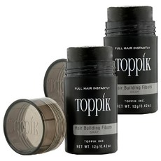 頂豐 Toppik 增髮纖維 灰色 12g, 快速增加頭髮豐厚感, 2件