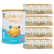 BabyMik 佑爾康貝親 嬰兒配方奶粉 1號 0~12月, 850g, 48罐