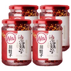 川娃子 油潑辣子調味料, 230g, 4罐