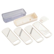 YOSHIKAWA 吉川 多功能調理器組 附四種刀片日本製 SJ-2955, 白色, 1套