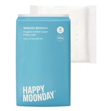 HappyMoonday 有機純棉表層護墊, 加長, 1個, 40入