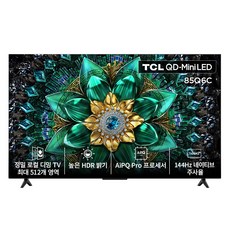TCL 4K QD Mini LED Google TV, 216cm(85인치), 85Q6C, 무타공 벽걸이형(추가비용발생), 방문설치
