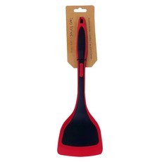 Mother Goose 鵝媽媽 MG矽膠不沾鏟 34.5cm, 紅黑色, 1支