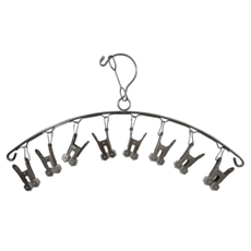 MIKA HOUSE 橘之屋 瞬收滑輪曬衣架 8夾 不鏽鋼, 不鏽鋼色, 41 x 22.5cm