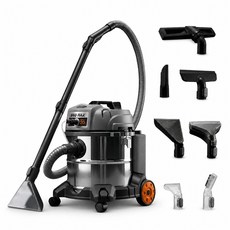 Dicle 水噴射乾濕兩用吸塵器 營業用 工業用 工業用 大容量 20L 7種噴嘴, 單一顏色, DIVC-Y02PRO