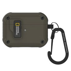 NATIONAL GEOGRAPHIC 國家地理 RuggedBumper 自動開蓋保護殼, AirPods 3, 卡其色, 1個