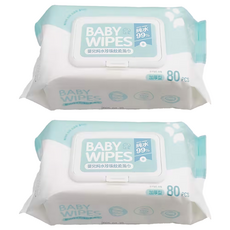 FAmILyLIFE 生活 嬰兒純水珍珠紋柔濕巾 掀蓋式, 2個, 80張, 50g