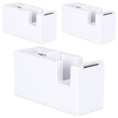 NUSIGN ABS 膠帶切臺 NS121, 白色, 3個