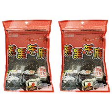 耆盛食品 熟黑芝麻 嚴選食材 涼拌小菜/壽司/飯糰適用, 220g, 2包
