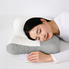 Pureunjam 頸部舒適睡眠頸椎枕, 1個, 混合顏色