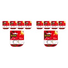 3M Scotch 膠帶臺 18mm x 15m 581D, 透明, 10個