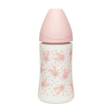 Suavinex 蘇維妮 Hygge 優質PA奶瓶 兔子款, Rabbit Pink, 270ml, 1瓶